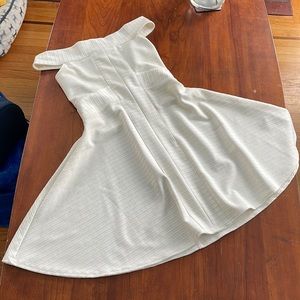 Asos Petite Off Shoulder Skater Dress